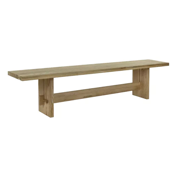 Banc Monastery – chêne clair – 240 × 35 × H 45 cm - Pomax