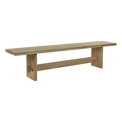 Banc Monastery – chêne clair – 240 × 35 × H 45 cm - Pomax