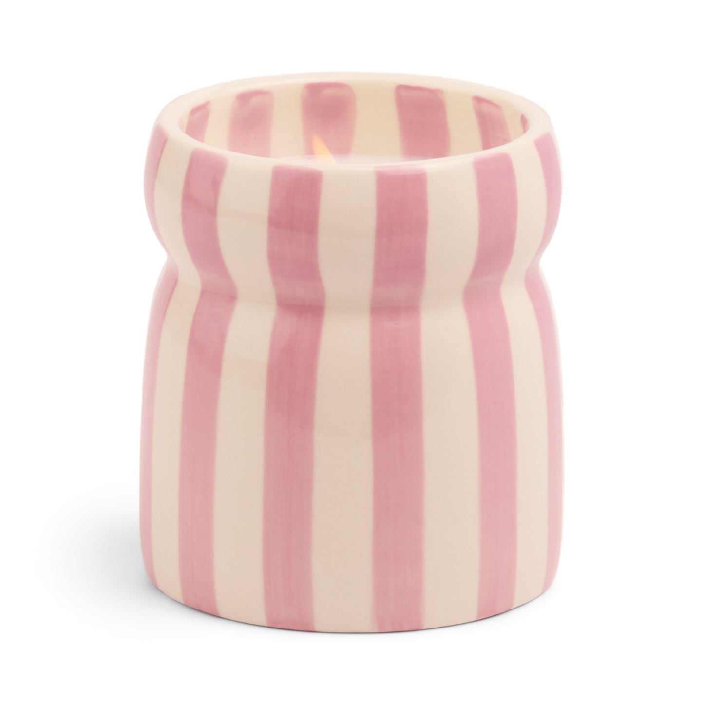 Bougie Cabana – Rayures lavande