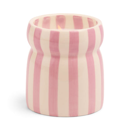 Bougie Cabana – Rayures lavande
