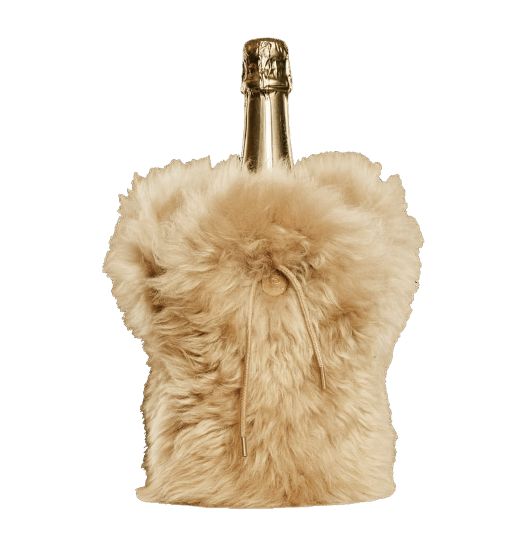 Housse réfrigérée Champagne fourrure camel