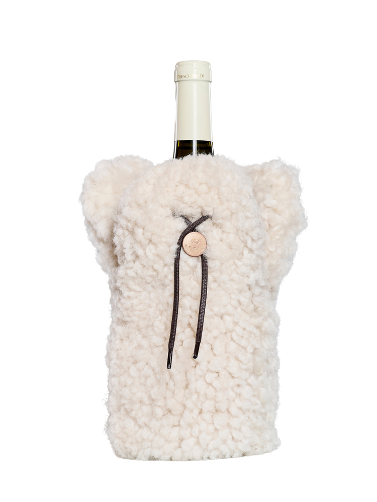Housse réfrigérée Champagne Naturel bouclé