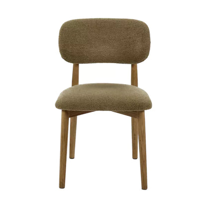 Chaise Hazel – Chêne clair & tissu beige – 48,5 × 50,5 × H 80 cm – Pomax - Précommande
