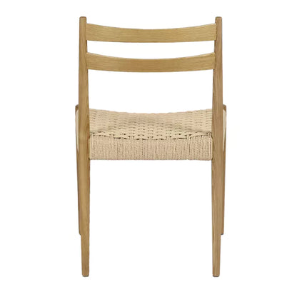 Chaise Minou – Bois de frêne clair & papier naturel – 51,5 × 51,5 × H 80 cm – Pomax - Précommande