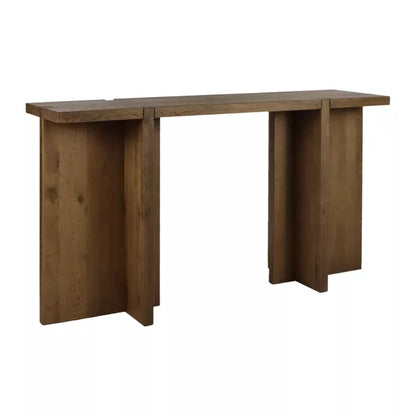 Console Asa - Chêne noyer - 140x40x80 cm - Pomax - Précommande