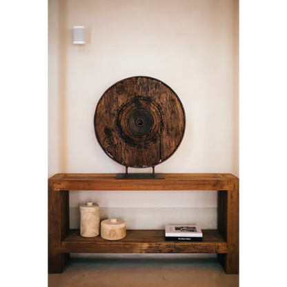 Console Corsica - Bois recyclé naturel - 180x38x90 cm - Pomax - Précommande