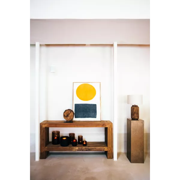 Console Corsica - Bois recyclé naturel - 180x38x90 cm - Pomax - Précommande