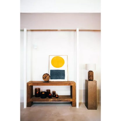 Console Corsica - Bois recyclé naturel - 180x38x90 cm - Pomax - Précommande