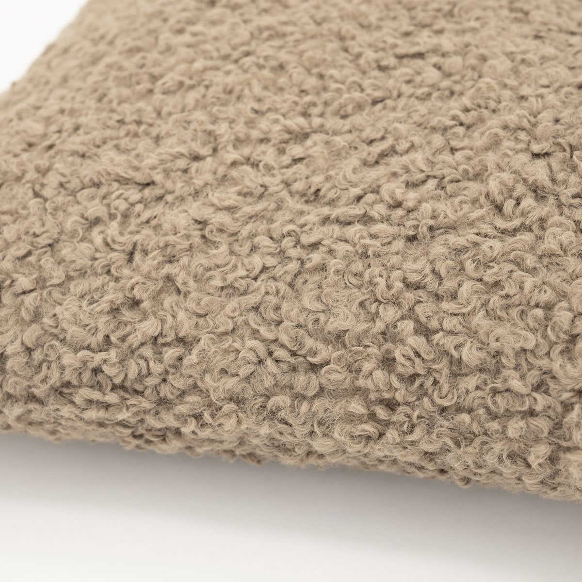 Coussin Cozy Bouclette - Taupe
