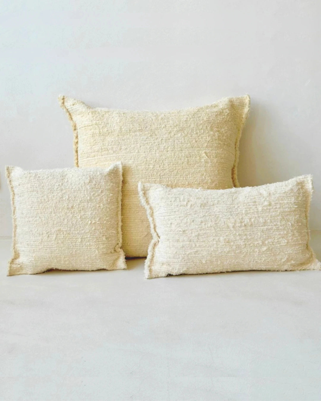 Coussin GAOU – Coton recyclé crème – 40 x 60 cm - Masamé