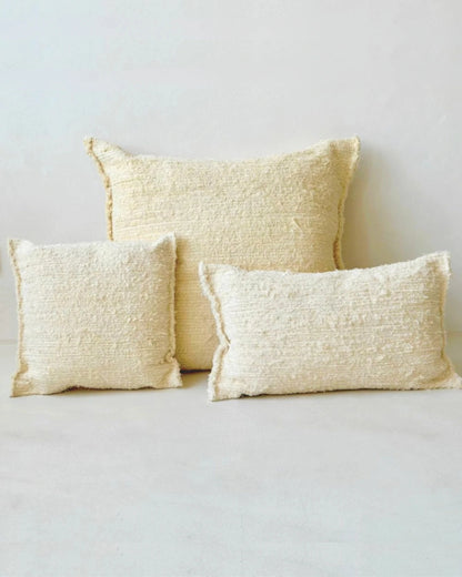Coussin GAOU – Coton recyclé crème – 40 x 60 cm - Masamé