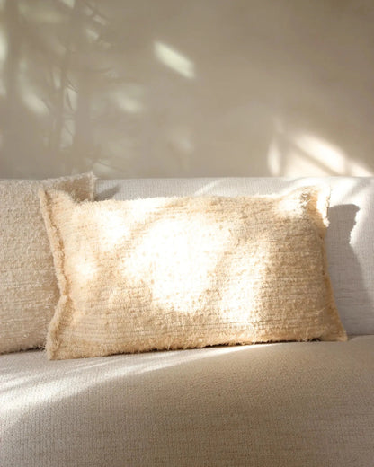 Coussin GAOU – Coton recyclé crème – 40 x 60 cm - Masamé