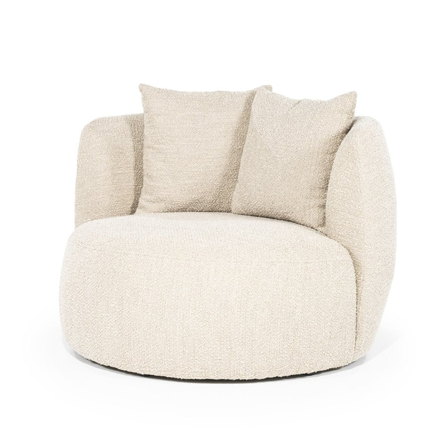 Fauteuil Armoni – bouclé écru