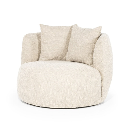 Fauteuil Armoni – bouclé écru