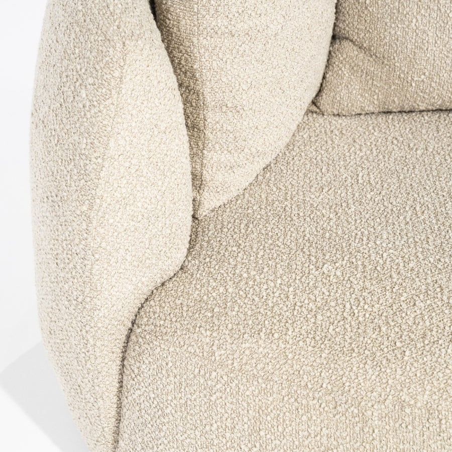 Fauteuil Armoni – bouclé écru