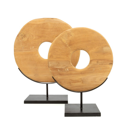 Le Disque En Teak Sur Pied - M