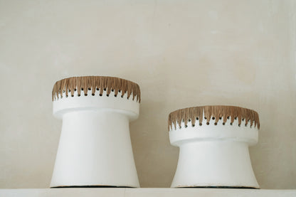 Le Bougeoir Pretty - Blanc Naturel - M