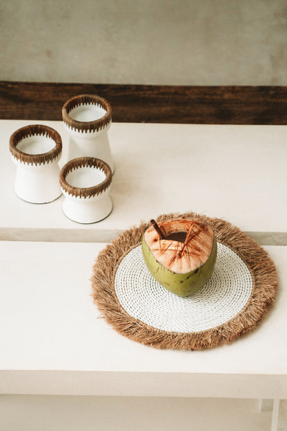 Le Bougeoir Pretty - Blanc Naturel - M
