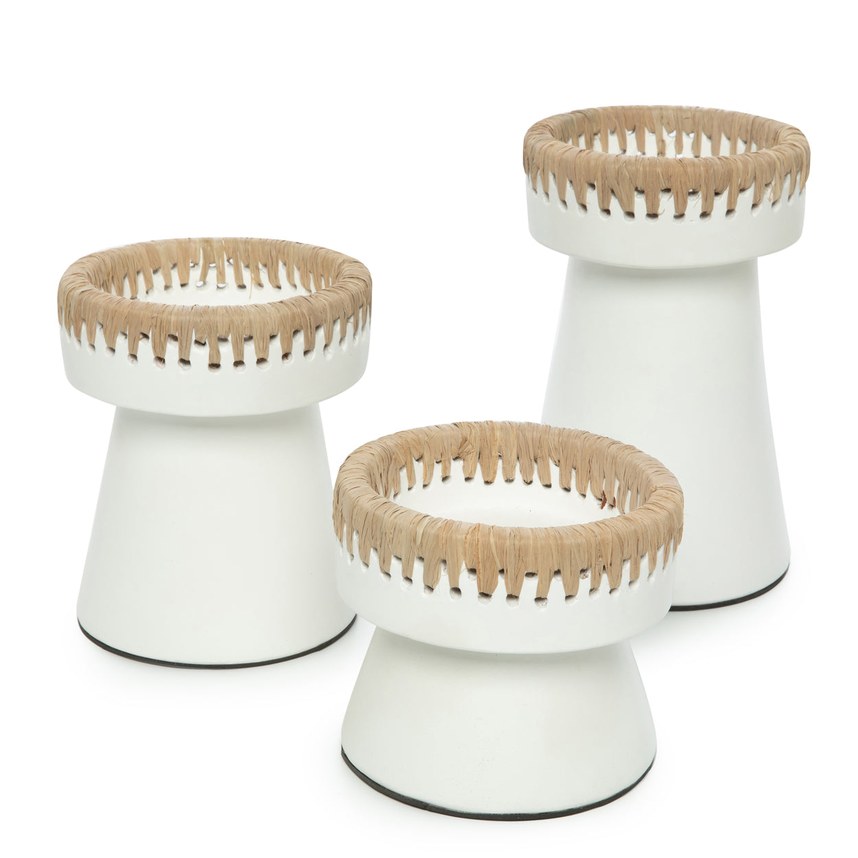 Le Bougeoir Pretty - Blanc Naturel - M