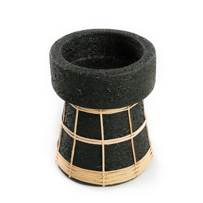 Le Bougeoir Serene - Noir Naturel - M