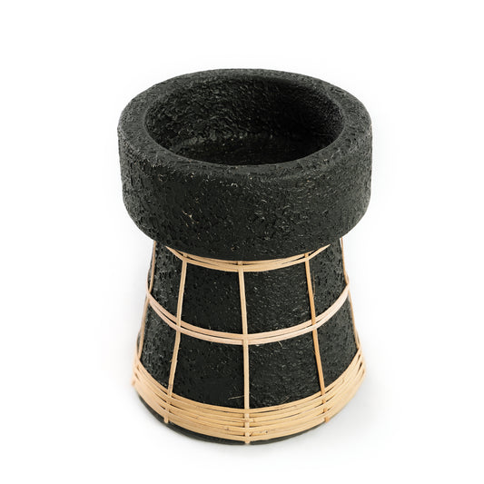 Le Bougeoir Serene - Noir Naturel - M
