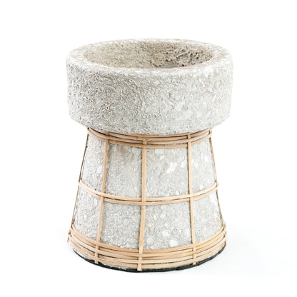 Le Bougeoir Serene - Béton Gris Naturel - M