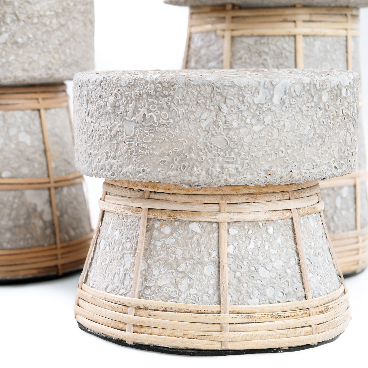 Le Bougeoir Serene - Béton Gris Naturel - M