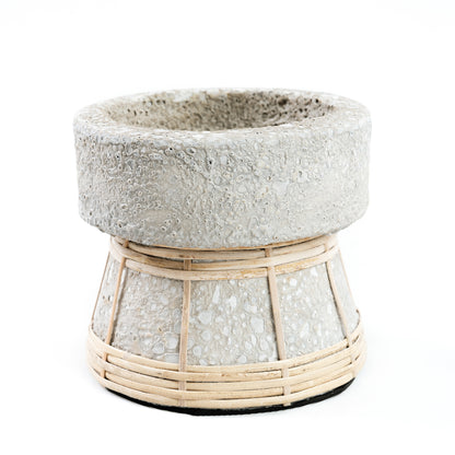 Le Bougeoir Serene - Béton Gris Naturel - S