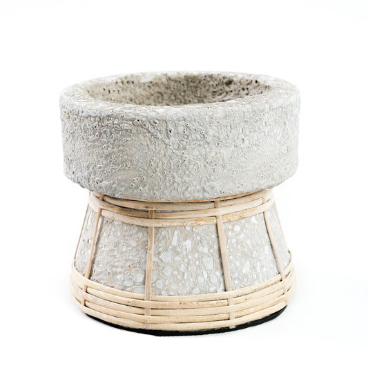 Le Bougeoir Serene - Béton Gris Naturel - S