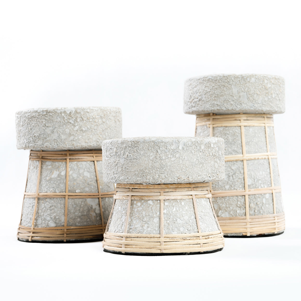 Le Bougeoir Serene - Béton Gris Naturel - S