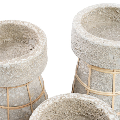 Le Bougeoir Serene - Béton Gris Naturel - S