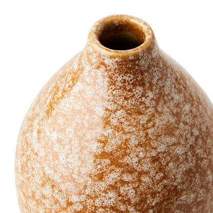 Vase Lava en grès - Moutarde