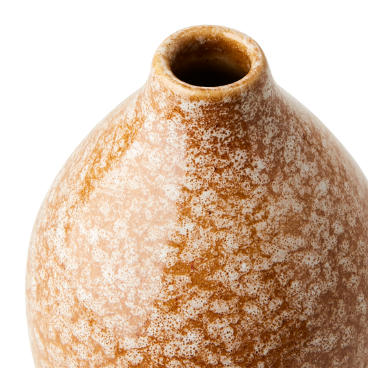 Vase Lava en grès - Moutarde