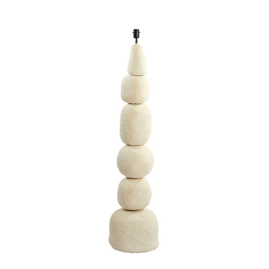 Lampadaire Orka - crème - Ø30x135 cm