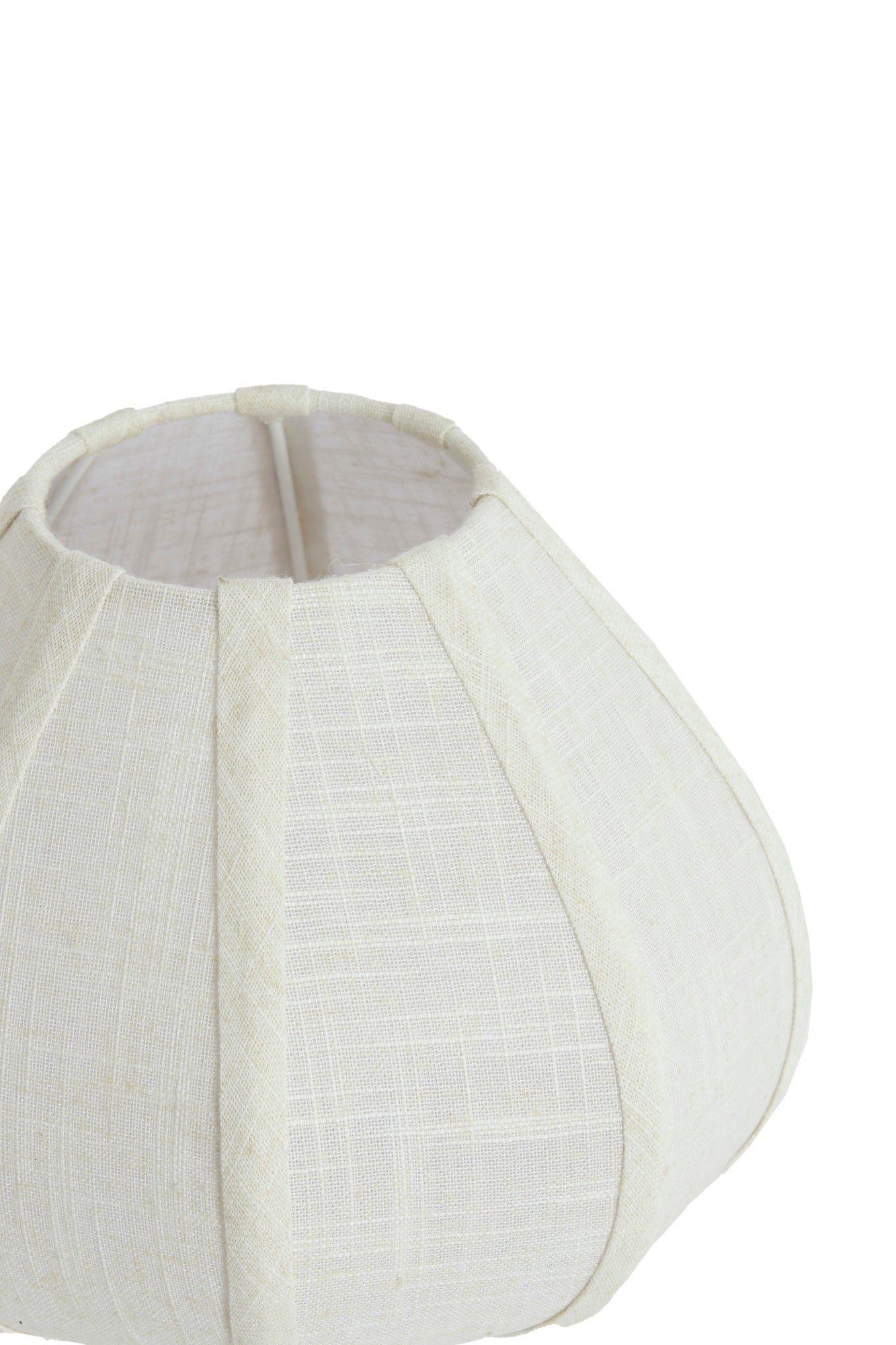 Lampe Linoa - tissu crème - Ø23x40 cm