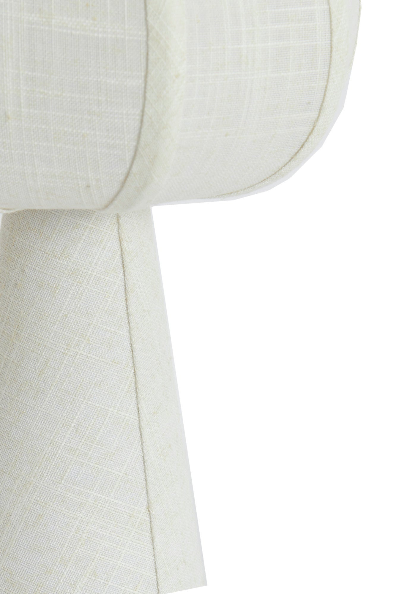 Lampe Linoa - tissu crème - Ø23x40 cm