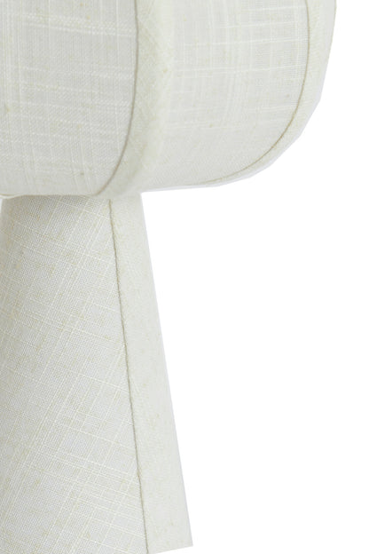 Lampe Linoa - tissu crème - Ø23x40 cm