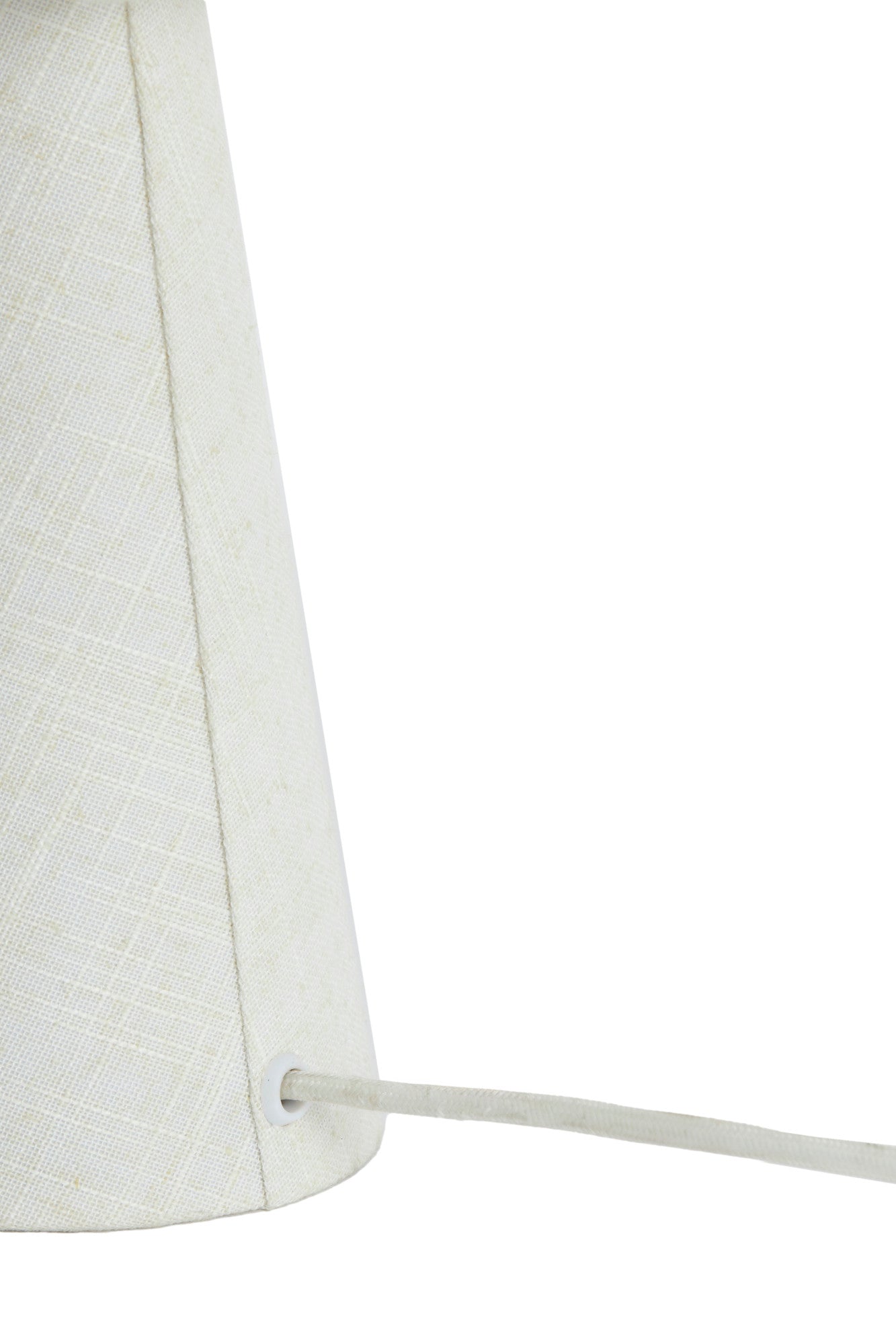 Lampe Linoa - tissu crème - Ø23x40 cm