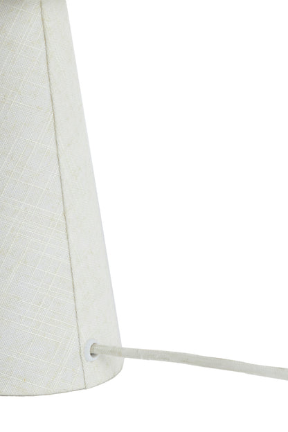 Lampe Linoa - tissu crème - Ø23x40 cm