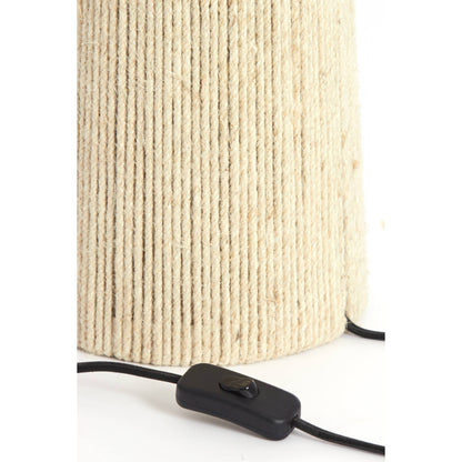 Lampe à poser Suna - Jute crème - Ø21,5x54,5 cm
