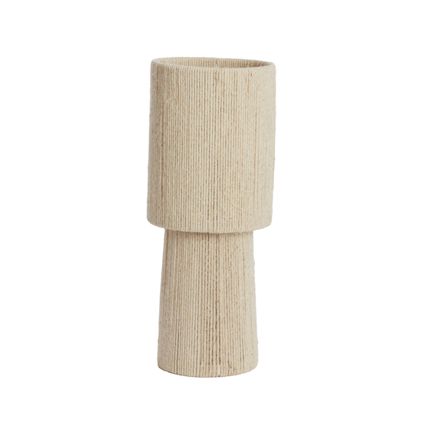 Lampe à poser Suna - Jute crème - Ø21,5x54,5 cm