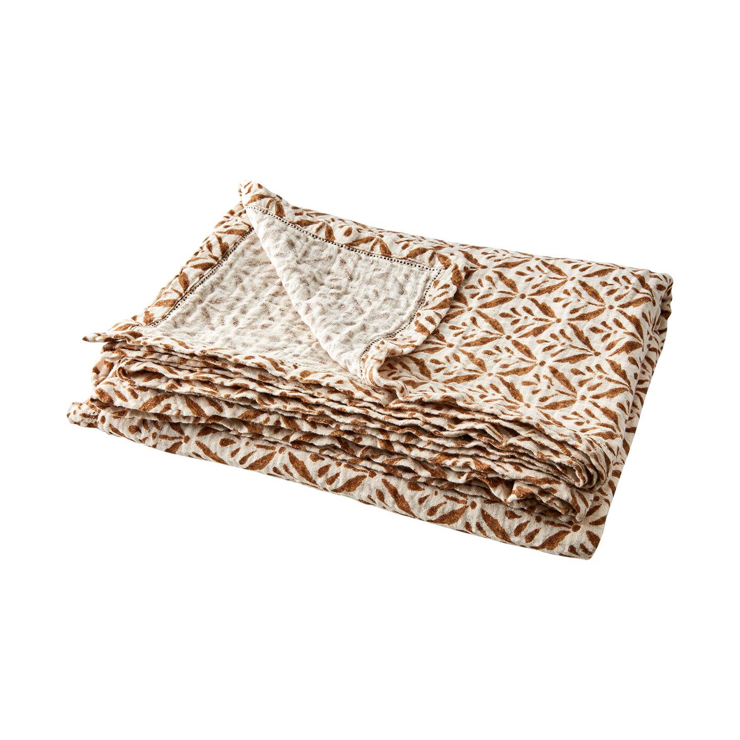 Nappe Elsa - Ivoire et Moutarde - Coton