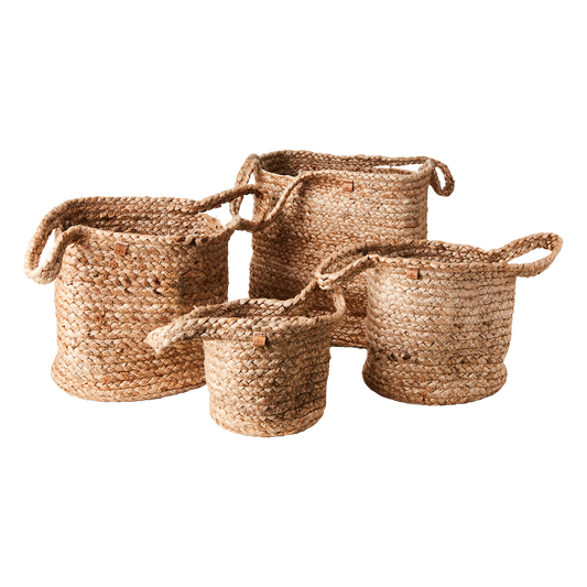Paniers Naturel avec poignets en corde