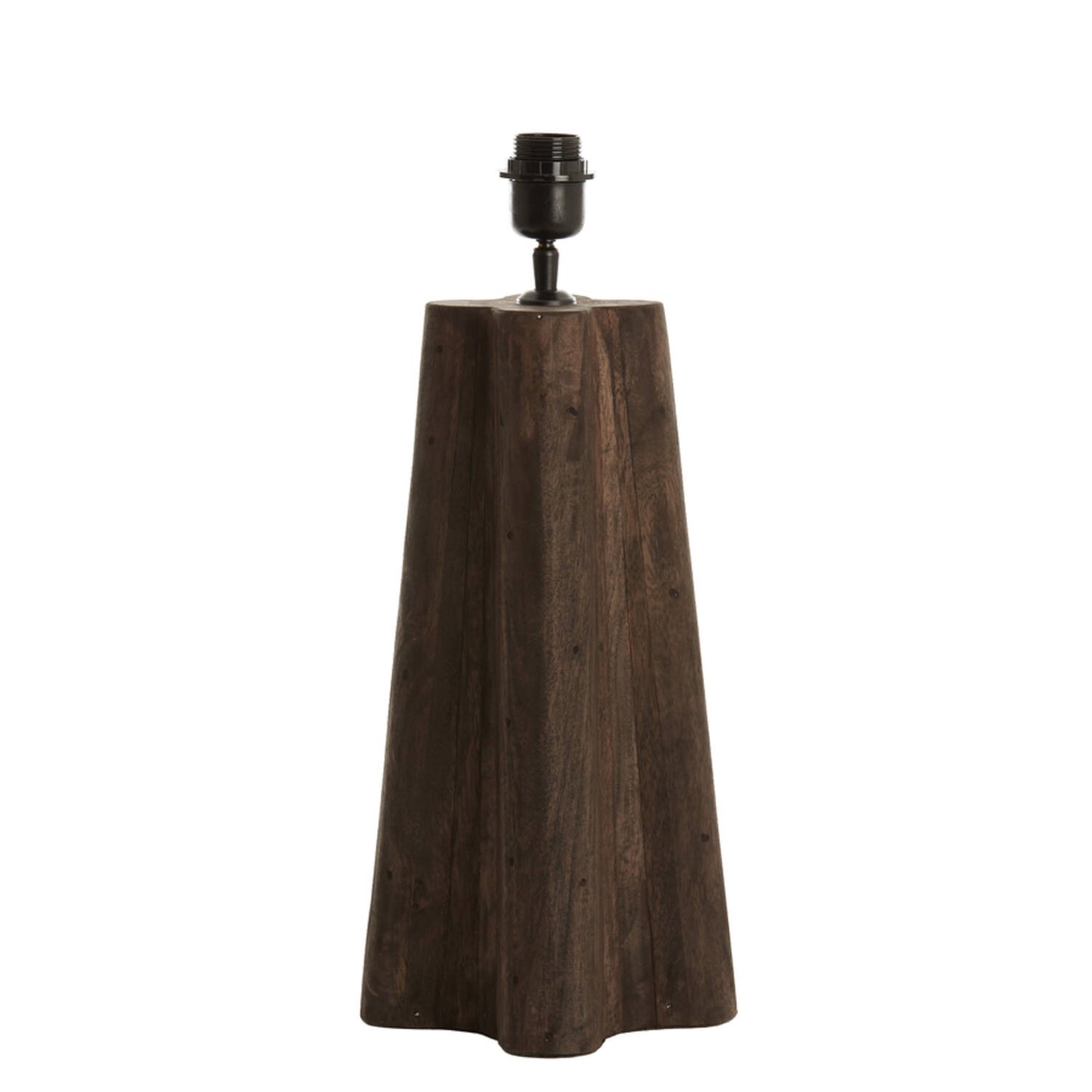 Pied de lampadaire Navor - bois brun - Ø15x40 cm