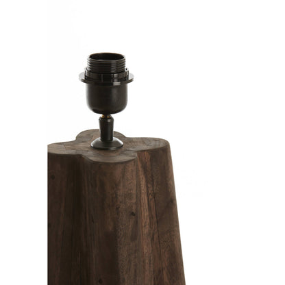 Pied de lampadaire Navor - bois brun - Ø15x40 cm