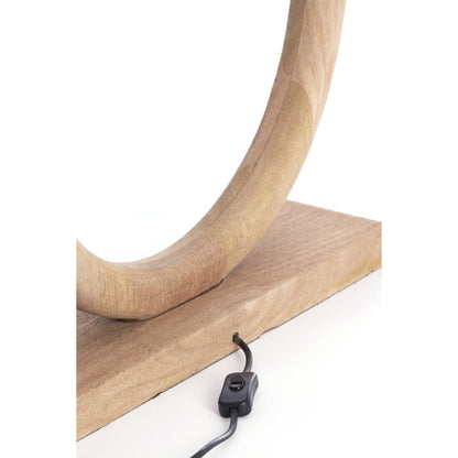 Pied de lampe Rivage - Bois naturel mat -  41x13x44 cm