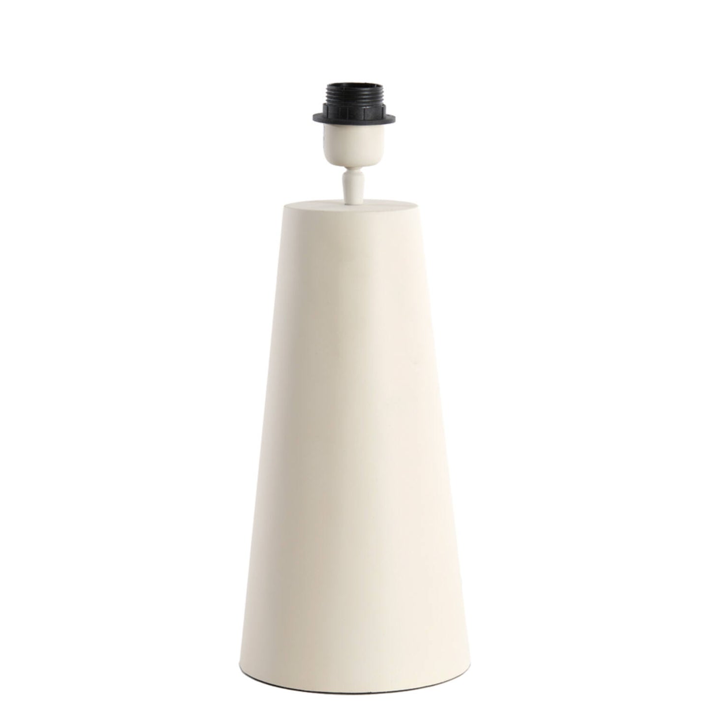 Pied de lampe conique - crème mate - Ø16,5x35 cm