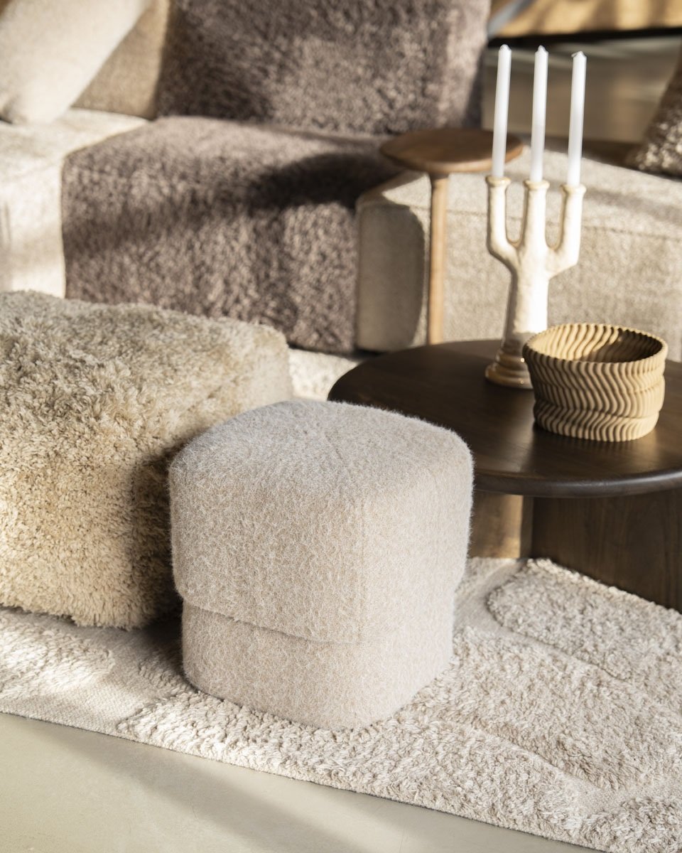 Pouf Cocoon Beige Clair