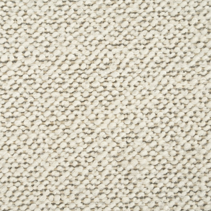 Pouf Mia – tissu écru & bois clair S