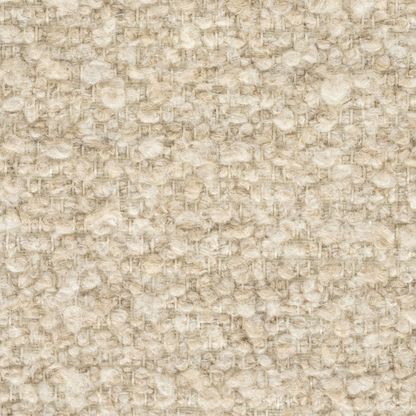Pouf Champagne – beige & bois brun clair